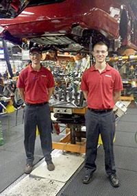 Menning Brothers Working at Nissan Plant